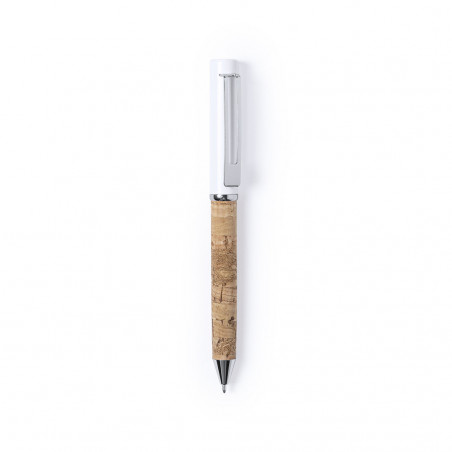 Penna con design in sughero in scatola per dettagli