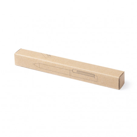 Penna con design in sughero in scatola per dettagli