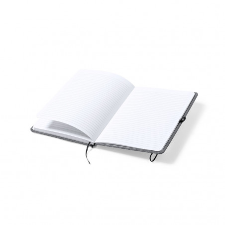Bloc notes ECO con copertina rigida realizzati in RPET per dettagli
