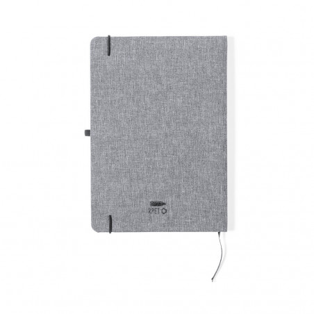 Bloc notes ECO con copertina rigida realizzati in RPET per dettagli