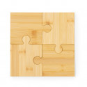 Sottobicchieri in bambù con design puzzle originale per i dettagli