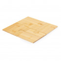 Sottobicchieri in bambù con design puzzle originale per i dettagli
