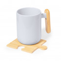 Sottobicchieri in bambù con design puzzle originale per i dettagli