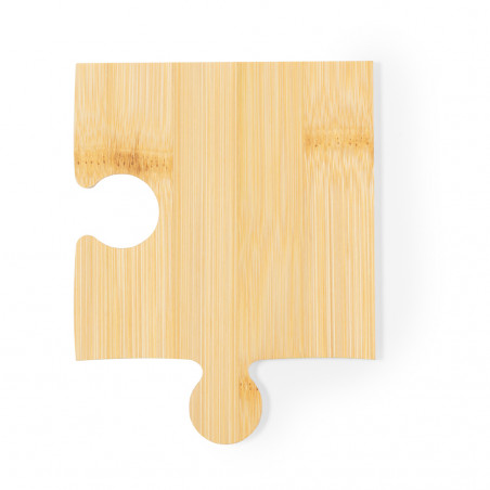 Sottobicchieri in bambù con design puzzle originale per i dettagli