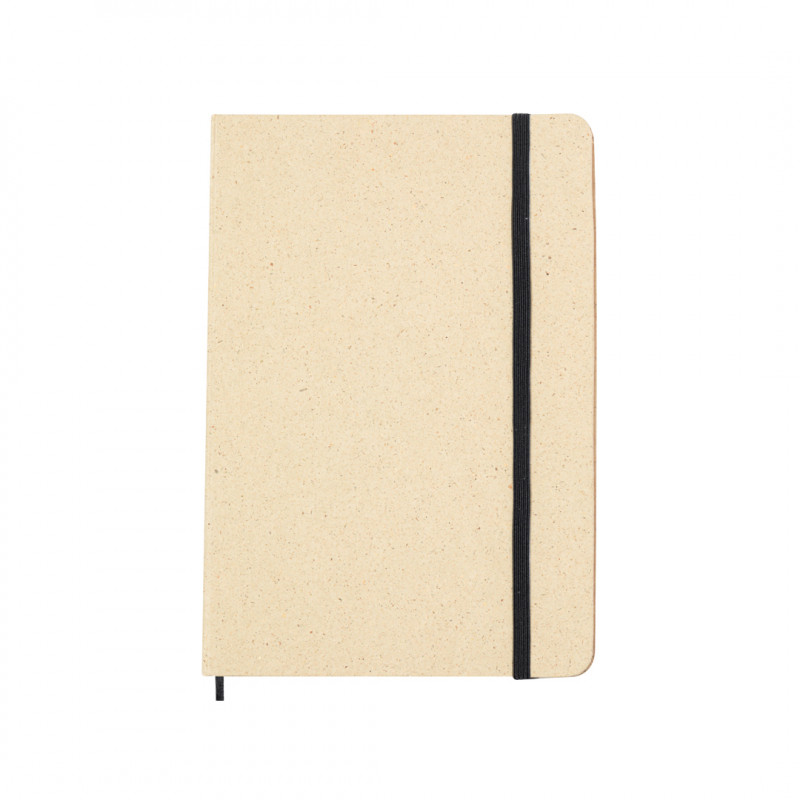 Blocco note ECO A5 con copertine rigide realizzato con erbe riciclate