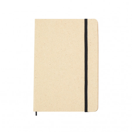 Blocco note ECO A5 con copertine rigide realizzato con erbe riciclate