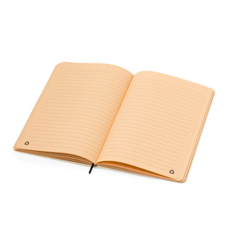 Blocco note ECO A5 con copertine rigide realizzato con erbe riciclate