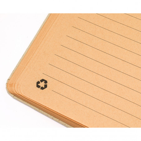 Blocco note ECO A5 con copertine rigide realizzato con erbe riciclate