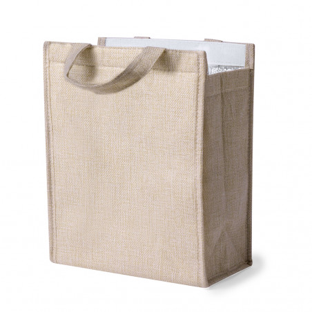 Borsa frigo elegante color naturale per dettagli