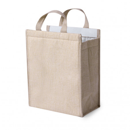 Borsa frigo elegante color naturale per dettagli