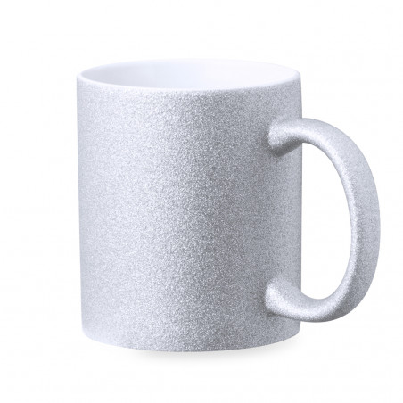 Tazza di sublimazione in ceramica effetto glitter per dettagli eventi