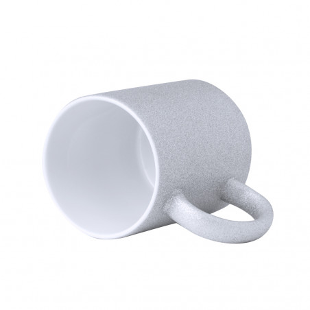 Tazza di sublimazione in ceramica effetto glitter per dettagli eventi