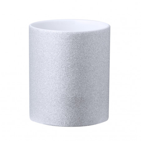 Tazza di sublimazione in ceramica effetto glitter per dettagli eventi