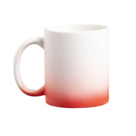 Tazza con finitura opaca per sublimazione nei colori per i dettagli dell'evento