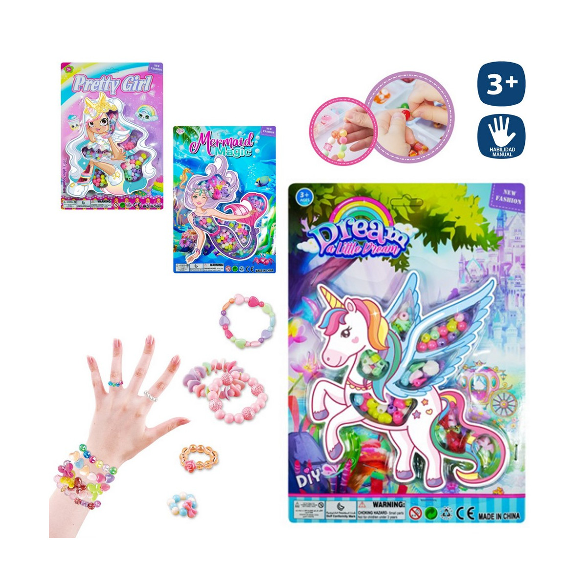 Perline per collane e bracciali gioco per bambini fai da te