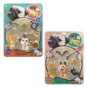 Set di giocattolo per animali domestici con accessori 7 pezzi