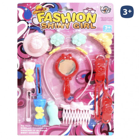 Set di bellezza con accessori moda per parrucchieri