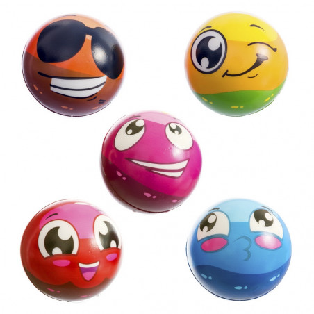 Palla in foam con design faccina simpatica l emoticoni