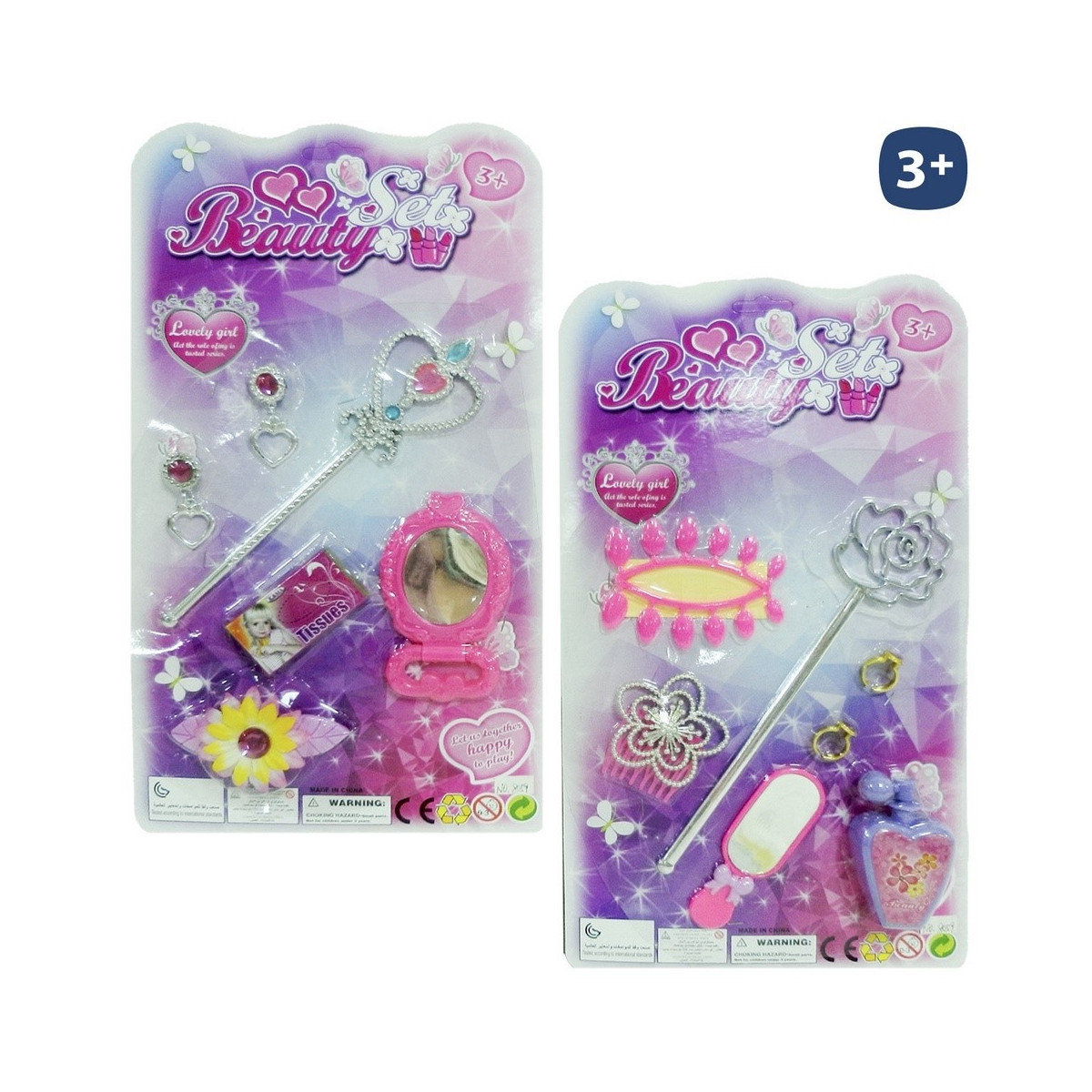 Set di bellezza con bacchetta metallica e accessori