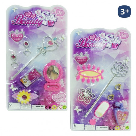 Set di bellezza con bacchetta metallica e accessori