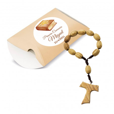 Rosario Decennale In Silicone Per Battesimo | Giocattolo Sensoriale Per Bambini Con Croce | Primo Rosario Per Comunione E Regalo Religioso