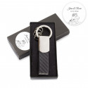 Portachiavi elegante in scatola di presentazione personalizzata per regalo di nozze