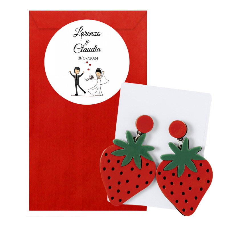 Orecchini pendenti a forma di bottiglia di champagne / Gioielli da