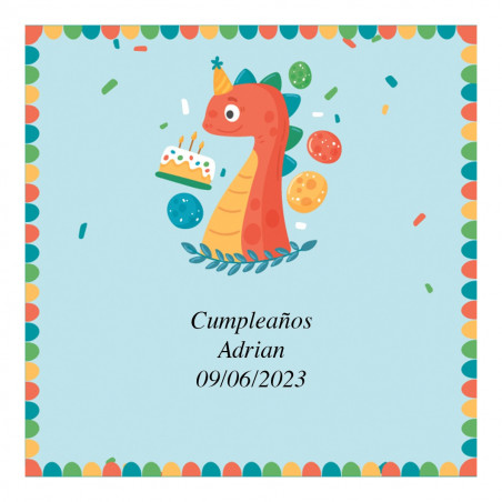 Libro da colorare con cere colorate personalizzate in sacchetto design dinosauri per dettagli infantili