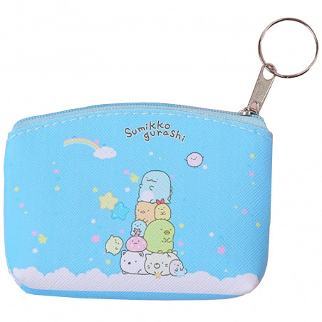 Portafoglio blu con design di Sumikko Gurashi, incantevole e funzionale per l'uso quotidiano