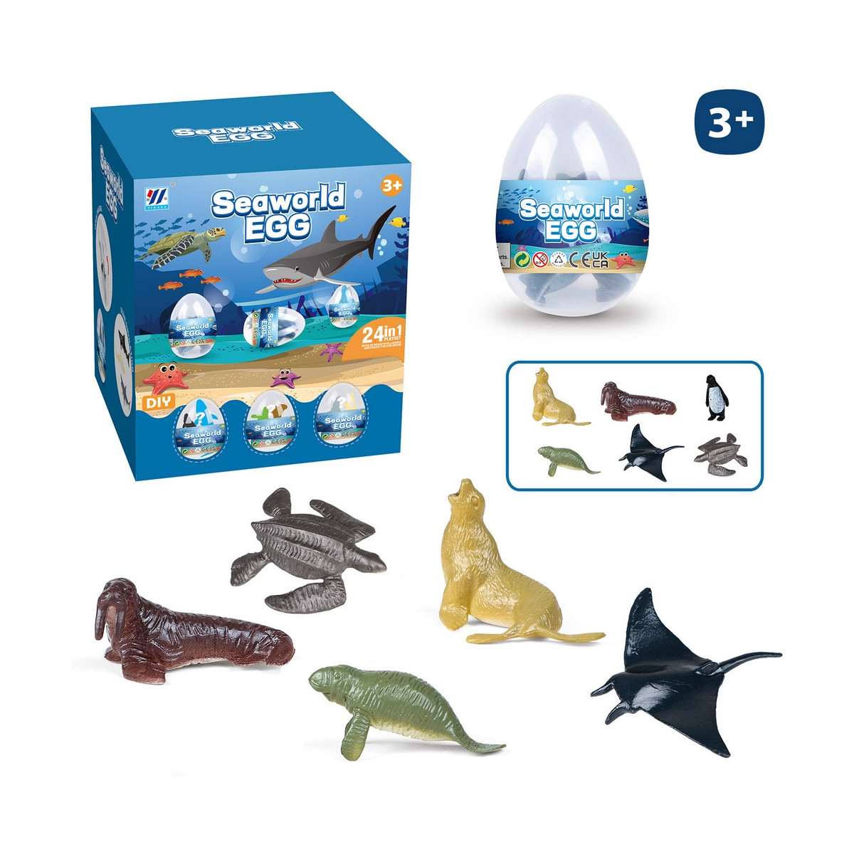 Uova sorpresa di animali marini da regalare