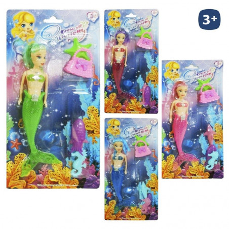 Bambola sirena con accessori da regalare