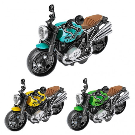 Motociclette in stile retro giocattolo movimento a frizione da regalare