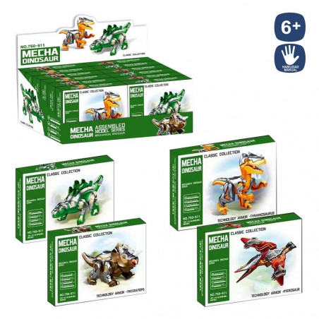 Modello di costruzione design dinosauri