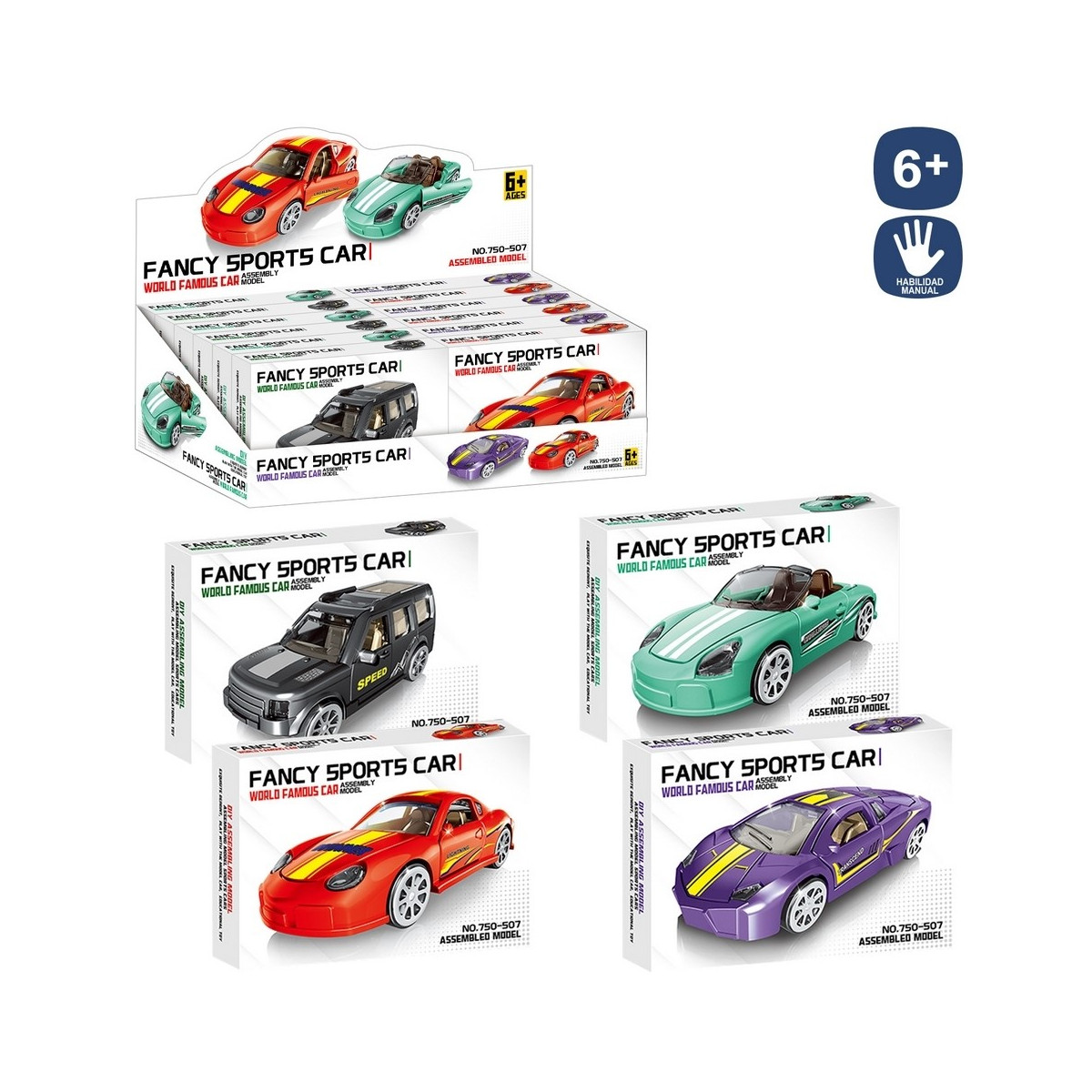 Modello di costruzione auto sport per dettagli