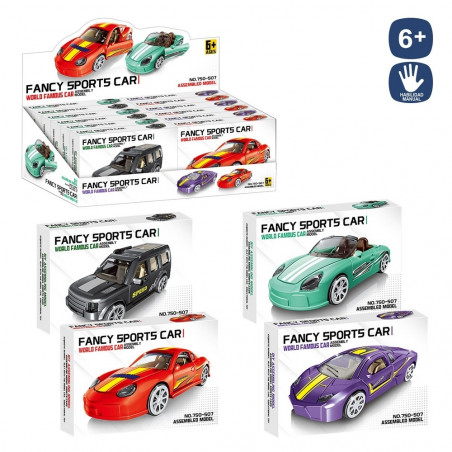 Modello di costruzione auto sport per dettagli