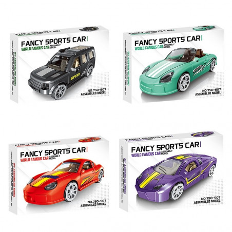 Modello di costruzione auto sport per dettagli