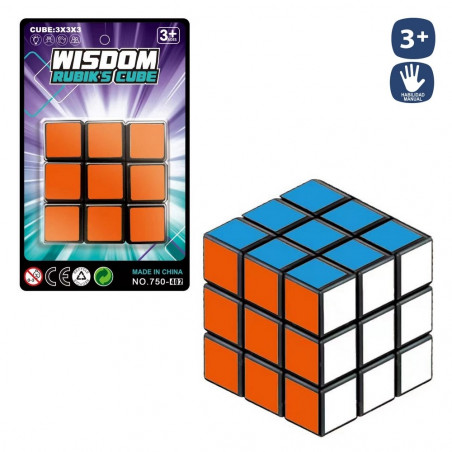 Cubo magico di colori per dettagli giochi di abilità