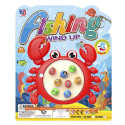 Gioco di pesca con canna design granchio per dettagli infantili