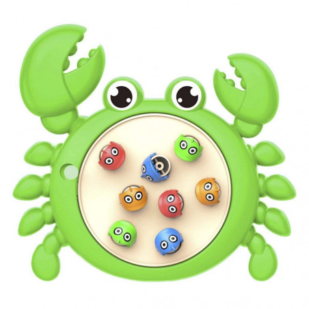 Gioco di pesca con canna design granchio per dettagli infantili