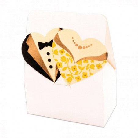 Portachiavi in legno personalizzato in originale scatola regalo per invitati a matrimoni