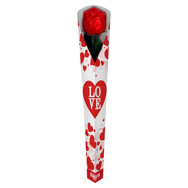 Rosa di cioccolato 18gr per dolci dettagli