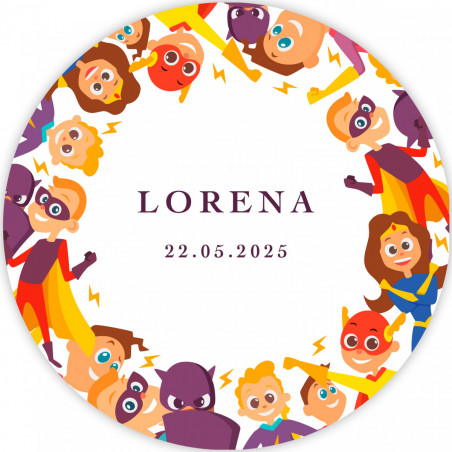 Frisbee di stoffa pieghevole rossa con borsa personalizzata di supereroi