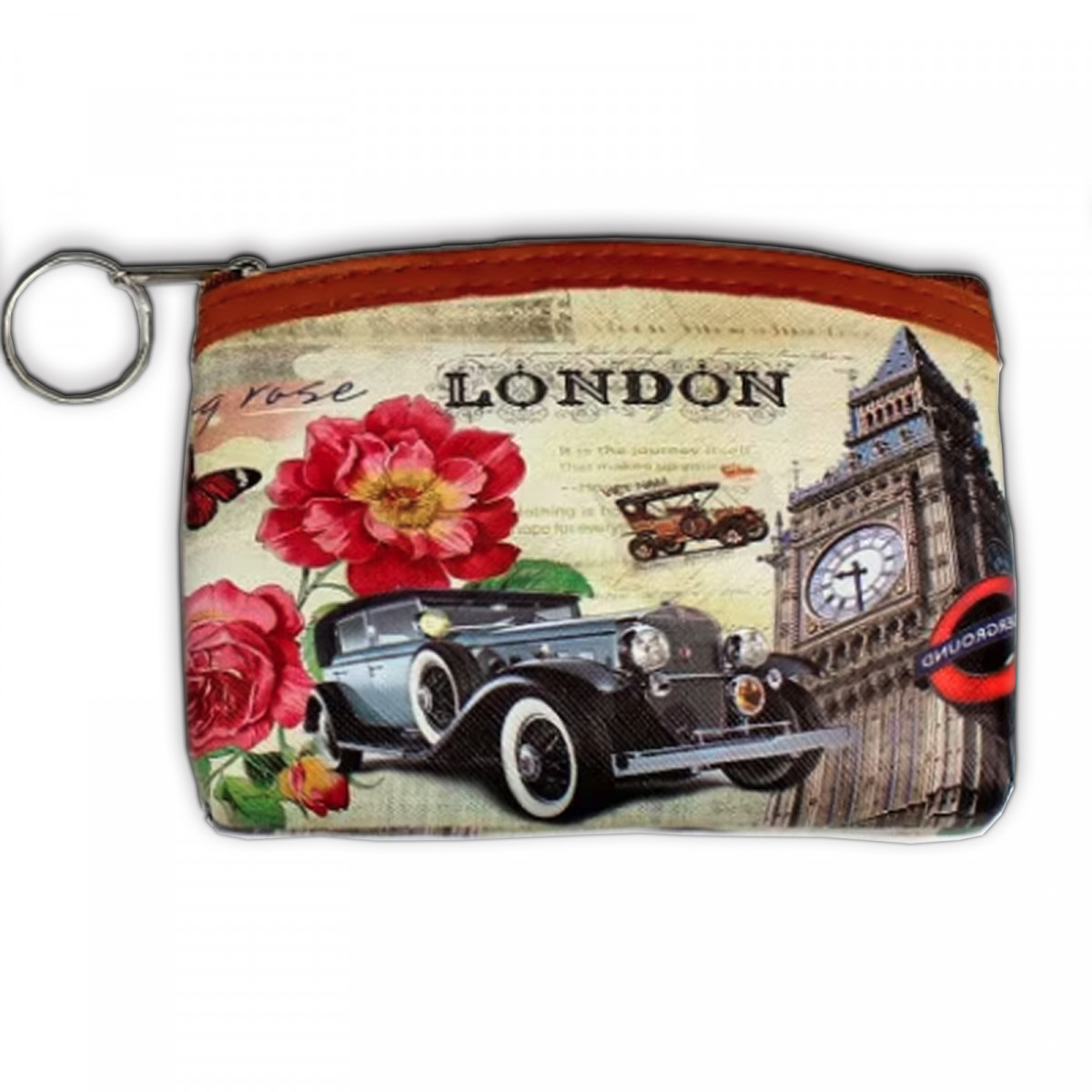 Borsa vintage con chiusura a cerniera