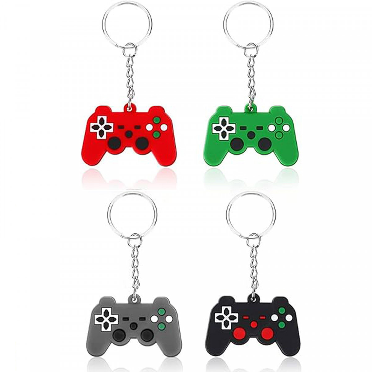 Portachiavi a forma di controller per videogiochi in colori assortiti
