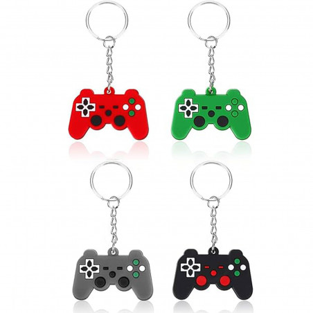 Portachiavi a forma di controller per videogiochi in colori assortiti