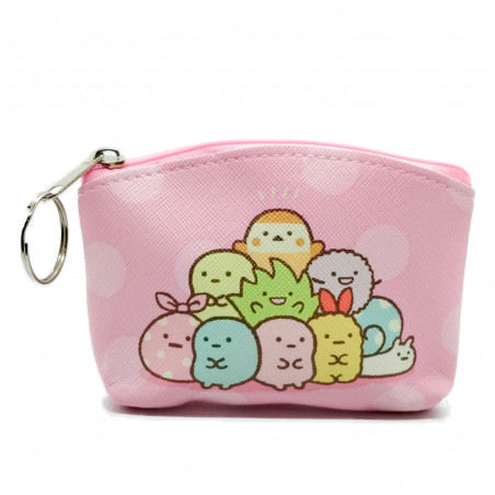 Borsa kawaii rosa con chiusura a cerniera per dettagli di eventi e feste