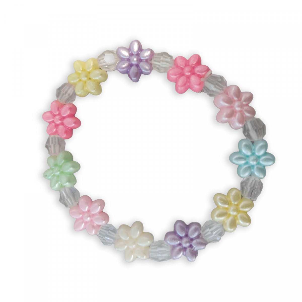 Bracciale elastico di fiori colorati Dettaglio perfetto per le invitate