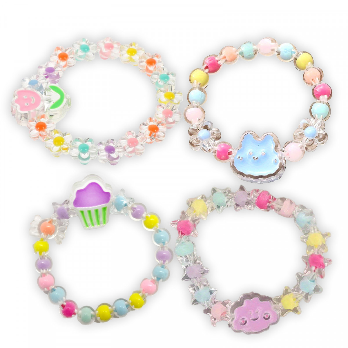 Polyjoy 3 bracciali per bambini in nylon compatibili con cinturino Xplora X6, morbidi ed elastici di ricambio per Xplora X6 Play/Pro/Gen 2, 20 mm x 20 mm, Senza Gemstone