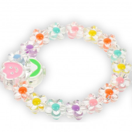 Confezione da 10 braccialetti elastici con perle per corpetto fai