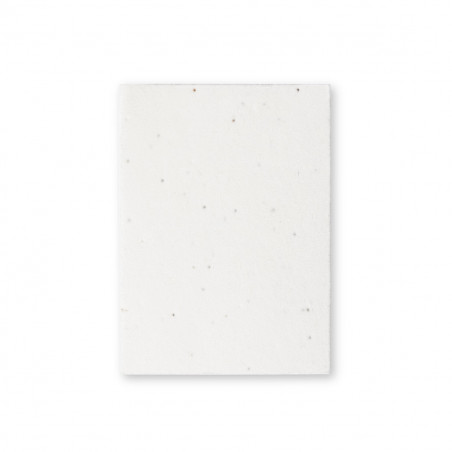 Blocco note eco con copertine di semi da piantare in una busta kraft personalizzata per dettagli di feste ed eventi